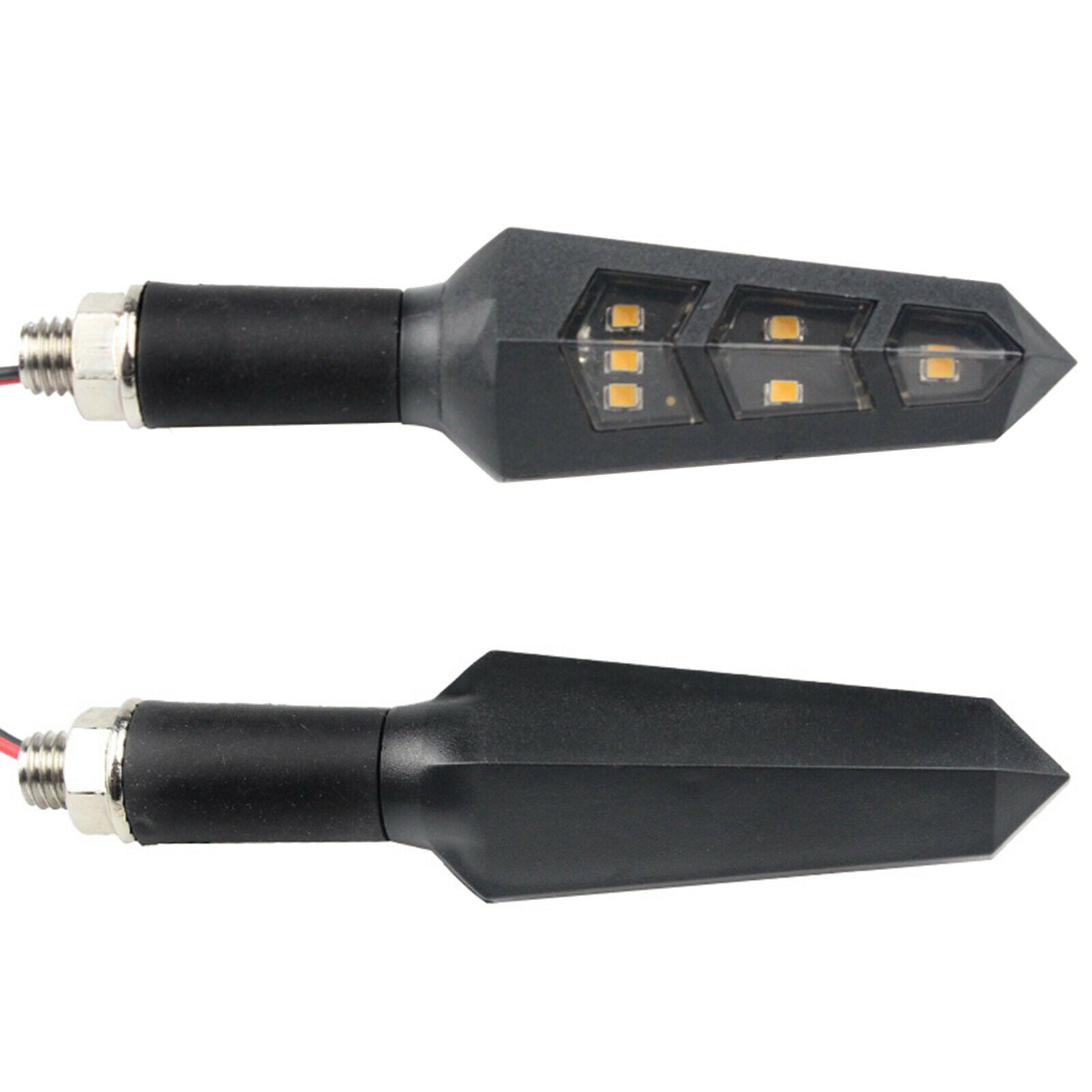 Turn Signal Lamp Amber 6 LED Turn Signal Light Lighting Accessory Black