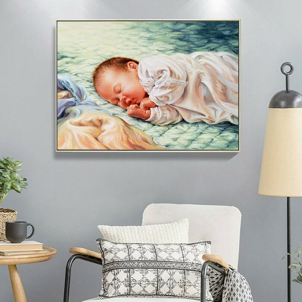 Kids 5D Diamond Painting Kit DIY Full Round Drill Embroidery for Home Decor @
