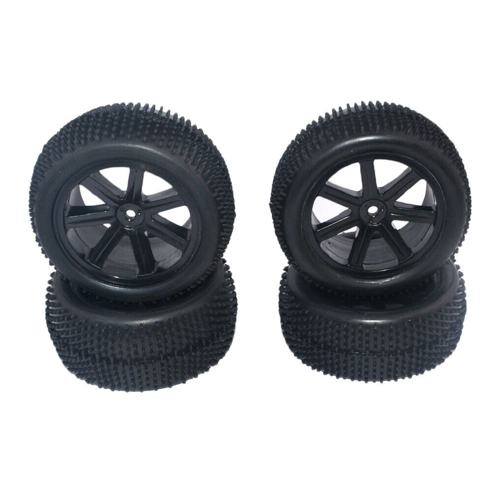 4 Pieces RC Buggy Wheels & Tyres 1/10 Scale  Car for HSP HPI