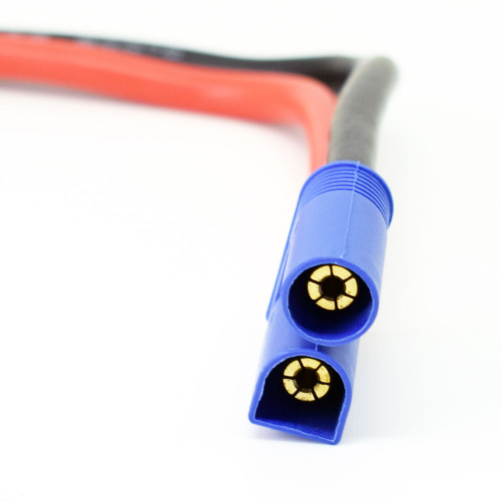 4pcs 1ft/30cm 10AWG EC5 Male Plug Battery Connector Silicone Wire DIY Cable