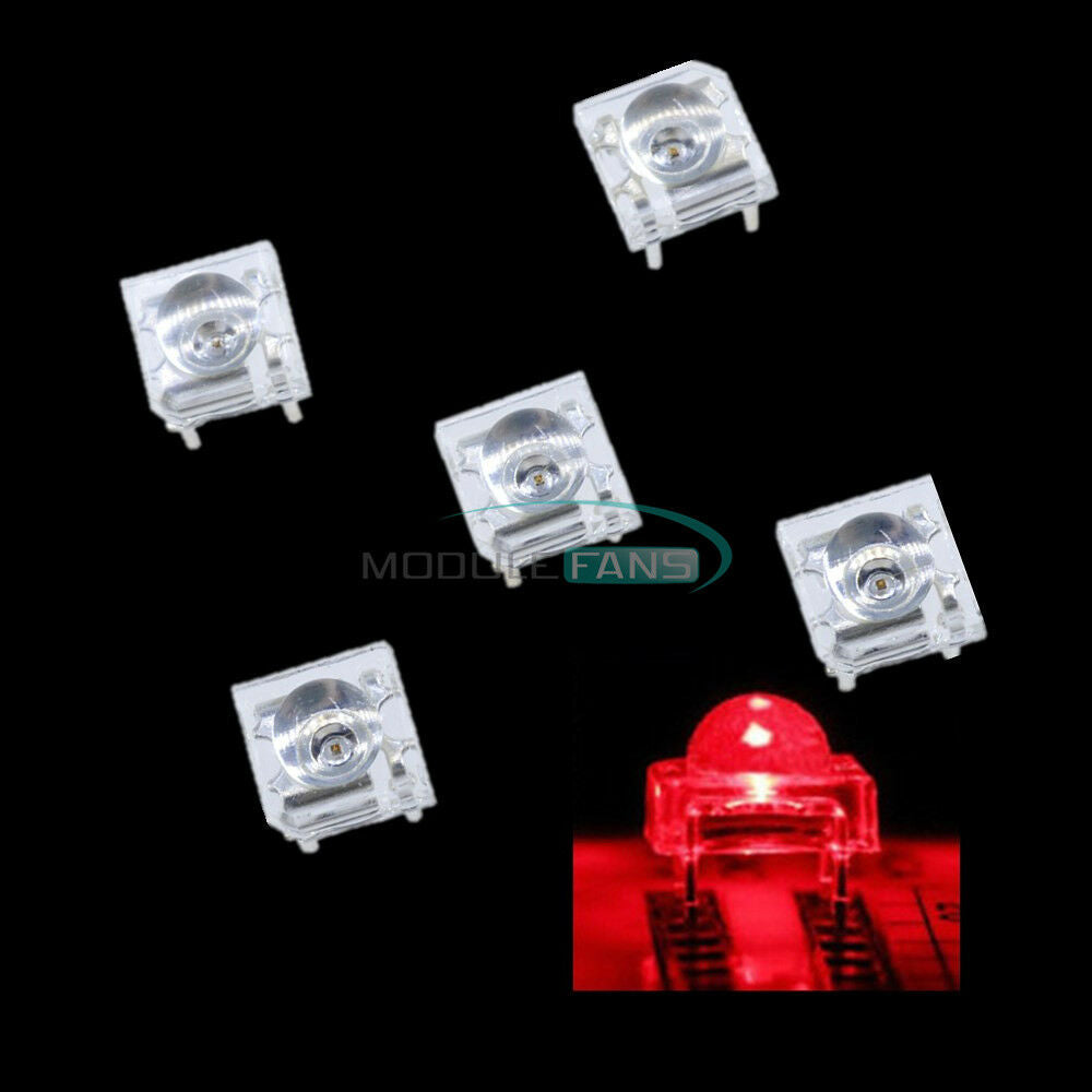 50PCS F5 Piranha 5mm LED Red Round Head Super Bright Light Emitting Diode