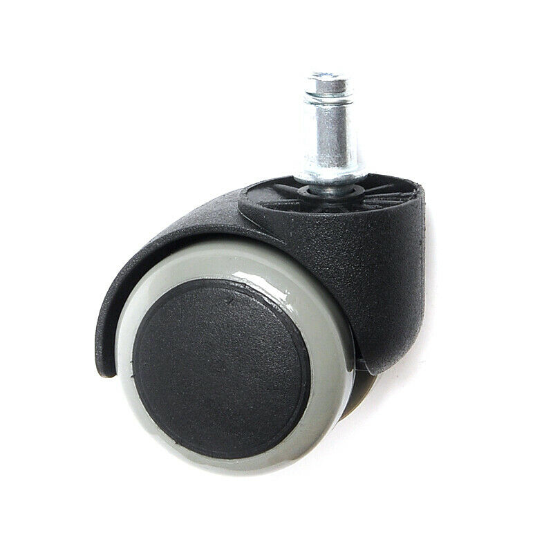 5x Soft PU Casters Wheels For Office Chair Hardwood Heavy Duty Replacement 7/16"