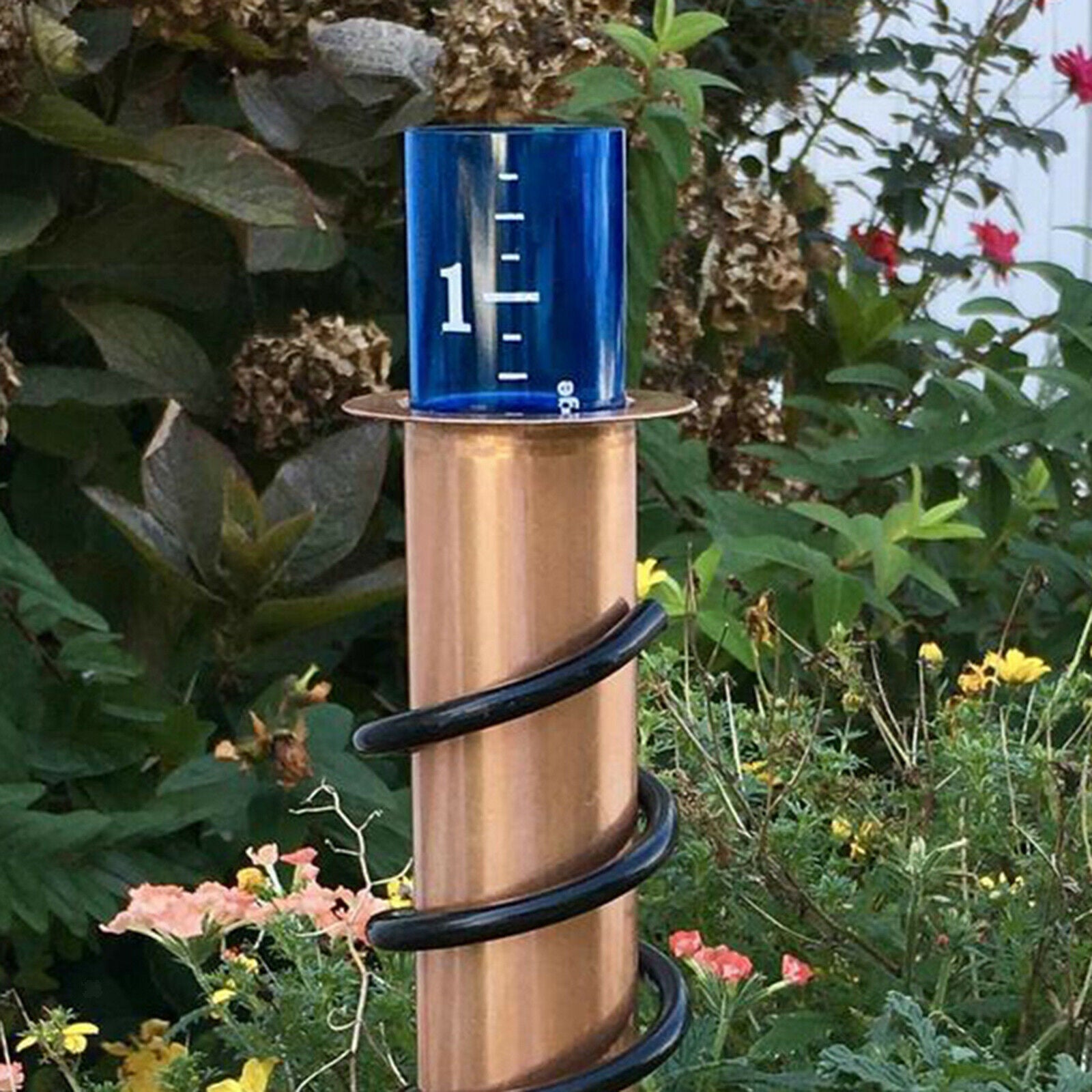 Easy-Read Rain Gauge Water Gauge Stake Big Numbers for Outdoor Lawn Patio