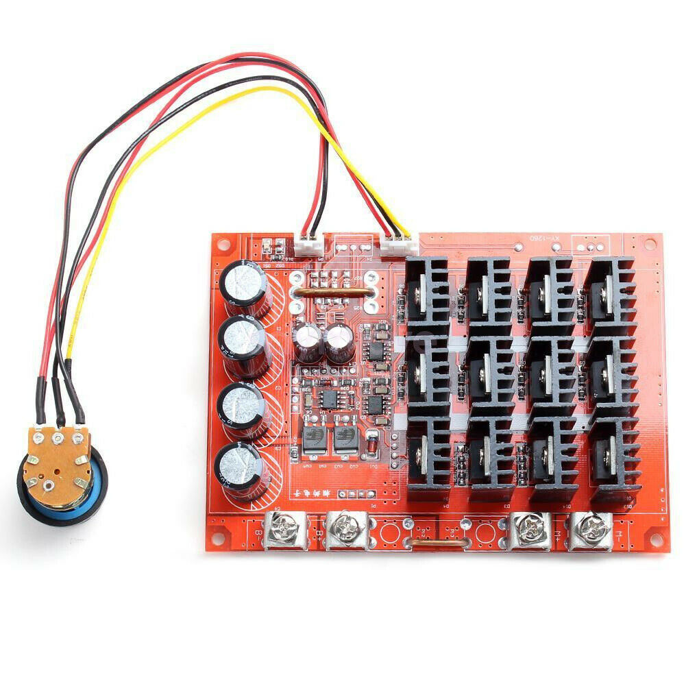 10-50V 60A DC Motor Speed Control PWM HHO RC Controller 12V 24V 48V 3000W MAX