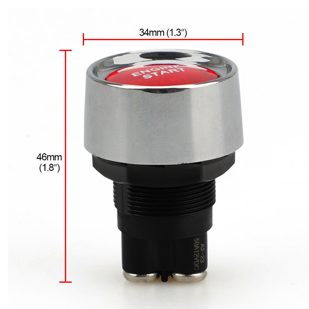 Auto Accessories 12V/24V 50A Car Engine Key-less Start Button Ignition Starter