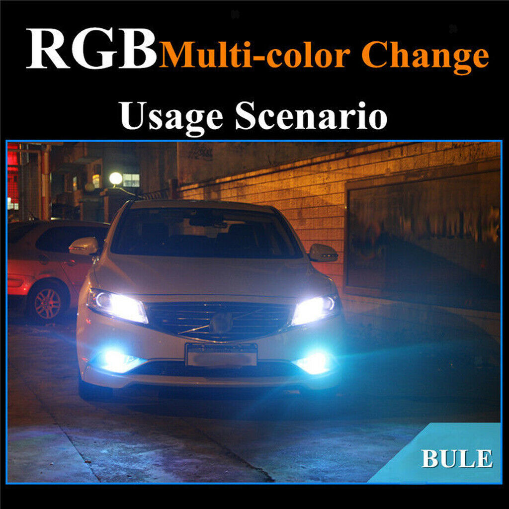 2 Pieces T10 5050 6SMD LED RGB Light Bulb Remote Control Clearance Lamp