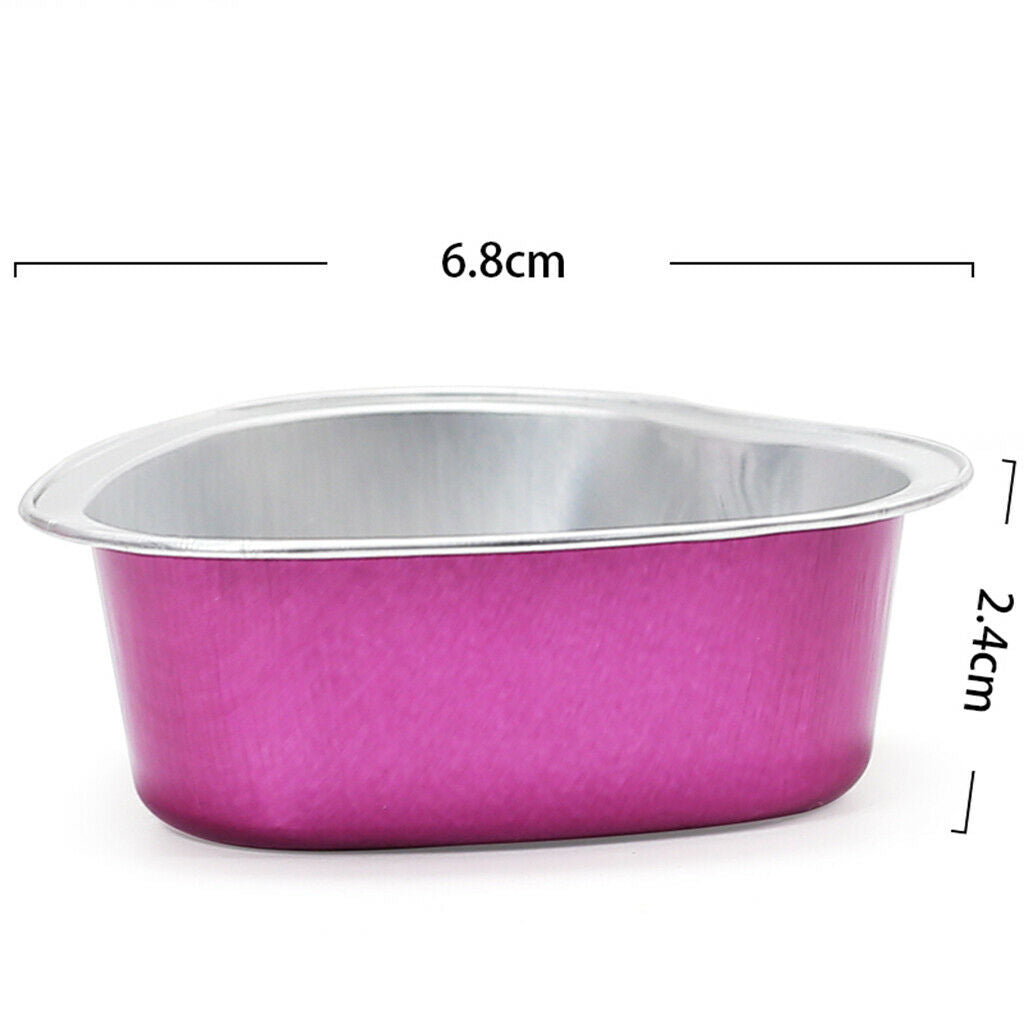 10 Pieces Disposable Wax Beans Melting Pots Bowls - Heart & Round Shapes -