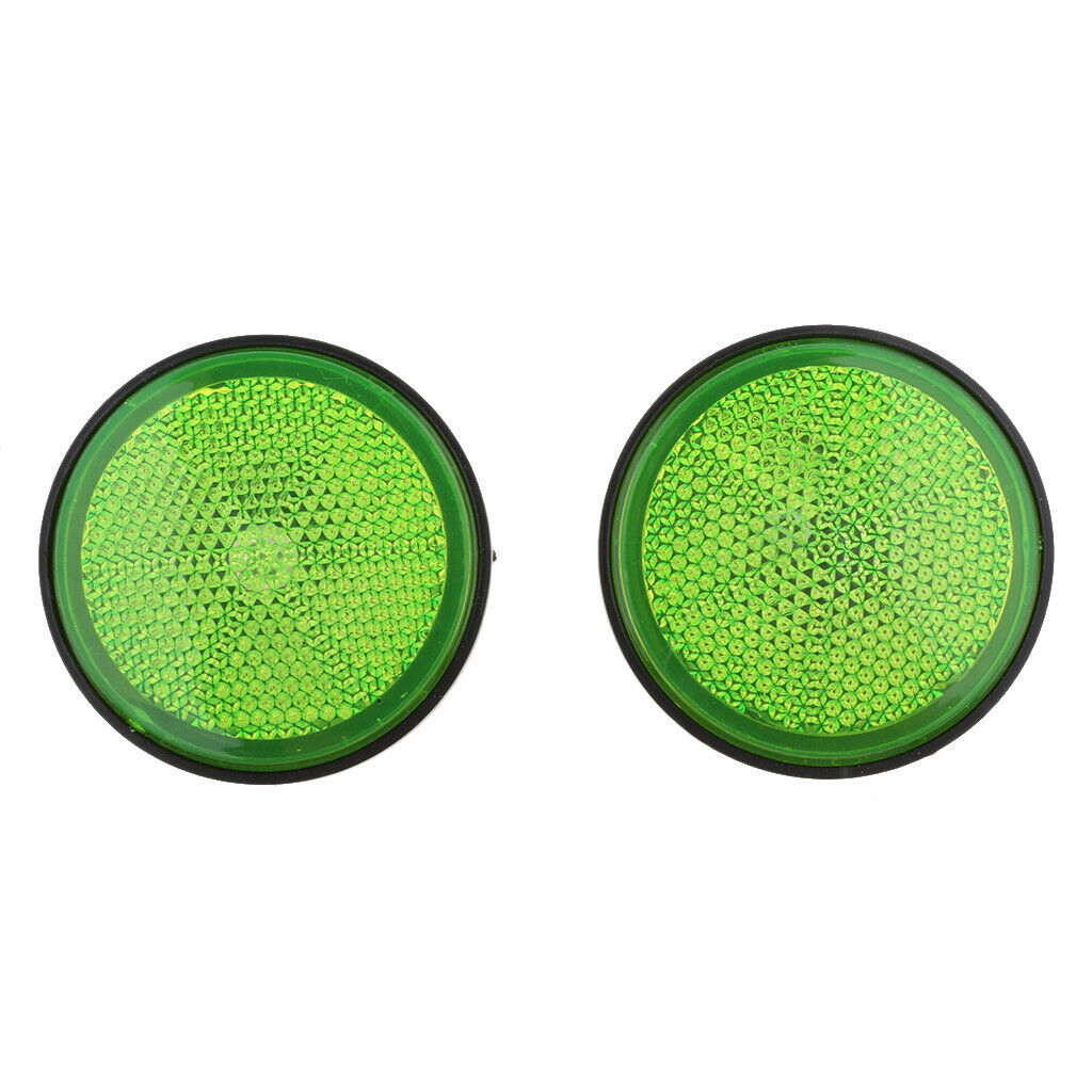 6 Pieces Round Reflectors for Motorcycles Motor ATV Bikes Dirt Bike
