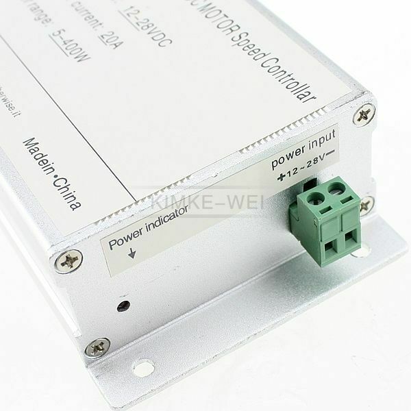 Reversible 400W DC Motor Speed Control PWM Controller