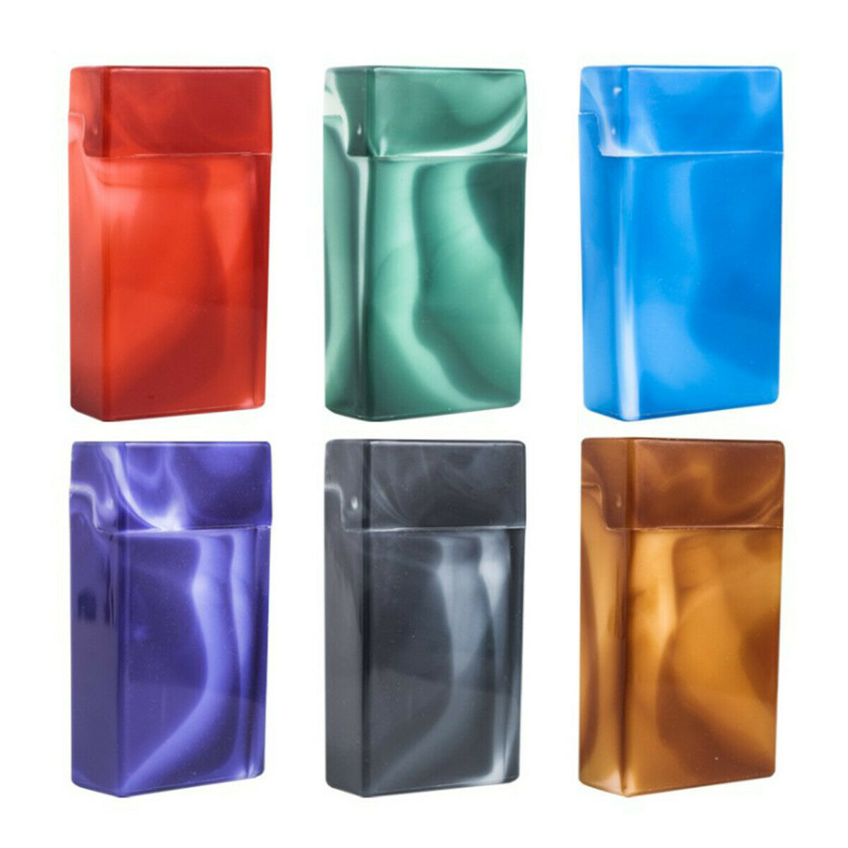 Cigarette Tobacco Case Flip Top Plastic Business Card Box Tobacco Holder Pocket