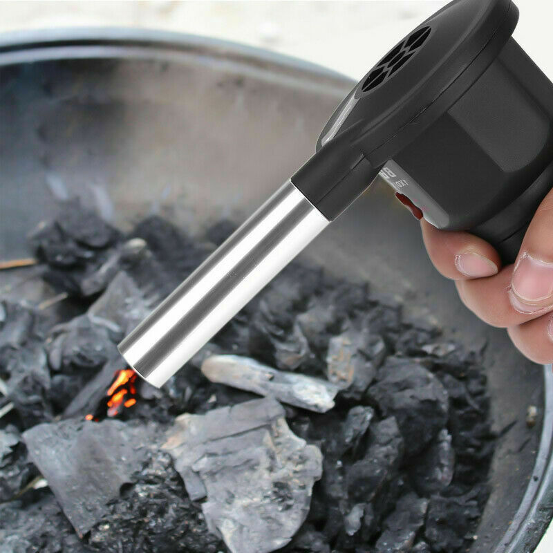Outdoor Camping Picnic Charcoal Grill Barbecue Mini BBQ Fan Air Blower