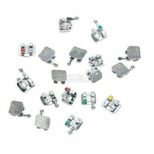 5Box Orthodontic Metal Bracket Monoblock Dental Mini Roth 018 345 Hooks AZDENT