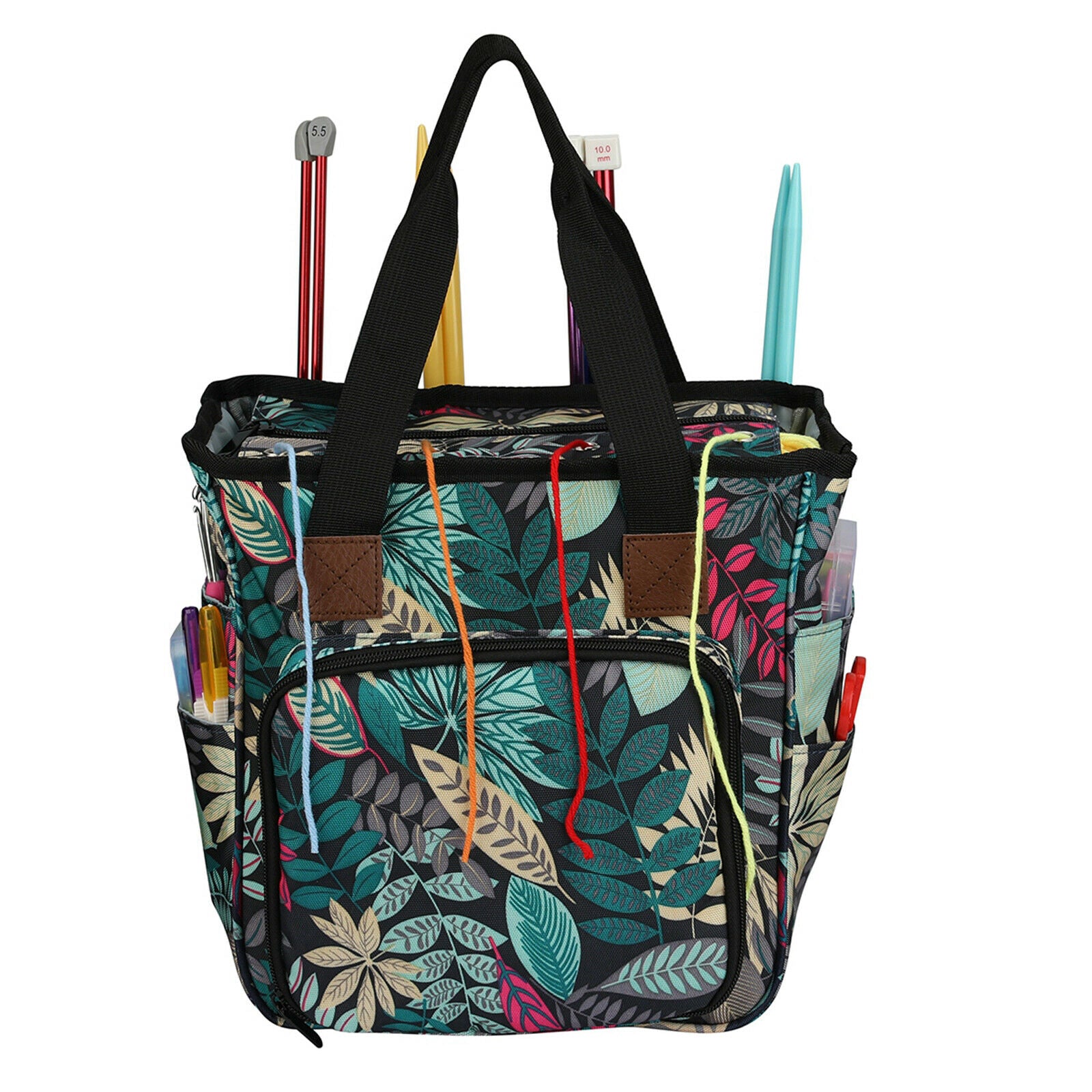 Knitting Bag Yarn Storage - Best Durable Canvas Yarn Bag - Yarn Wool Organizer