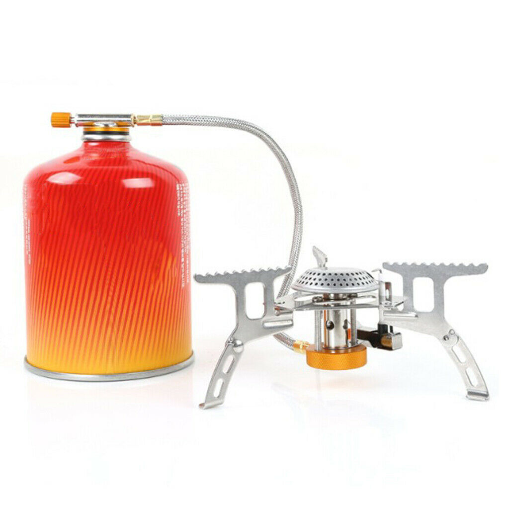 Outdoor Gas Stove Ignition Picnic Camping Gas Burner Collapsible Gear Cooker