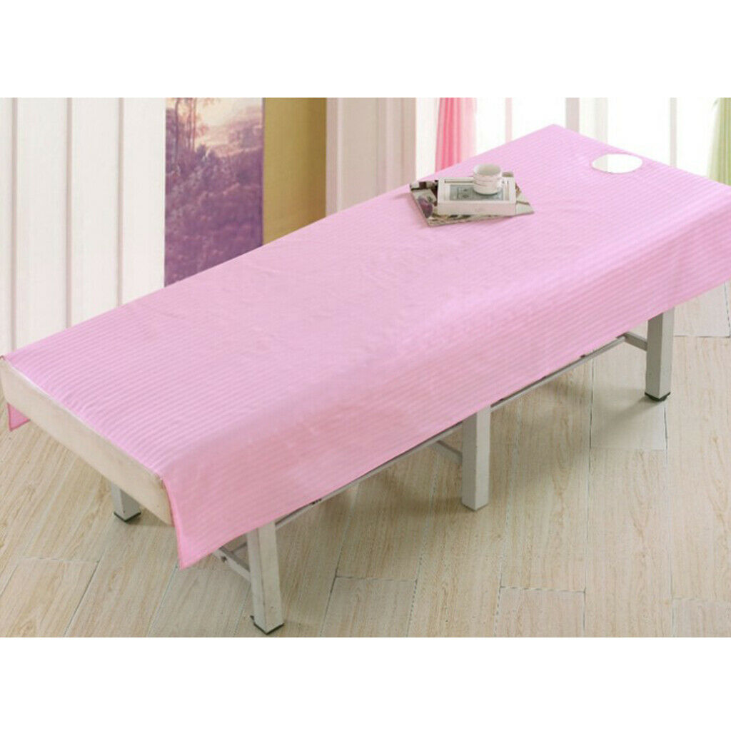 Beauty Massage SPA Treatment Bed Table Cover Sheet 120 x 190CM Pink