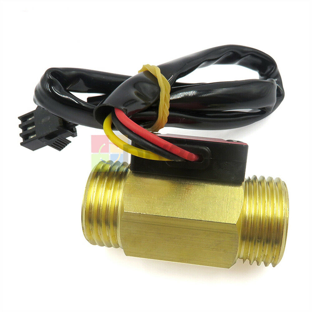1-25L/min Flow Sensor G1/2'' Water Flow Hall Sensor Switch Flow Meter Flowmeter