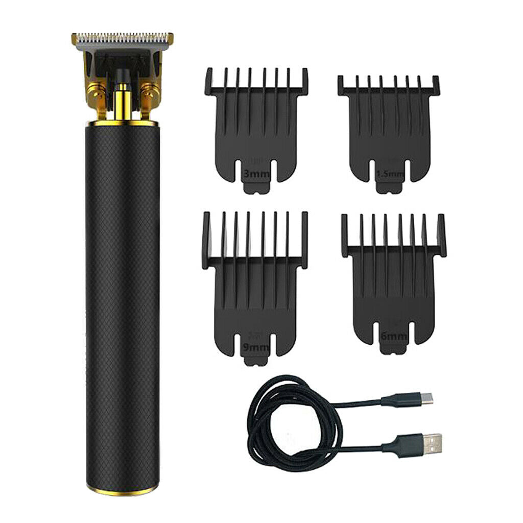 Carving Hair Beard Retro T Type Oil Head Trimmer Clipper Small Fader Black