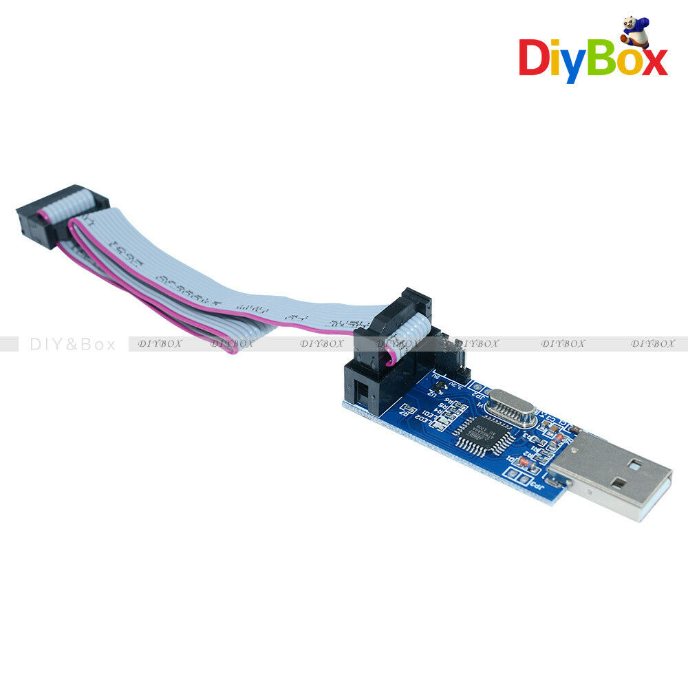 10 Pin Cable  USB ATMEGA8 ATMEGA128 USBASP USBISP AVR Programmer Adapter Arduino