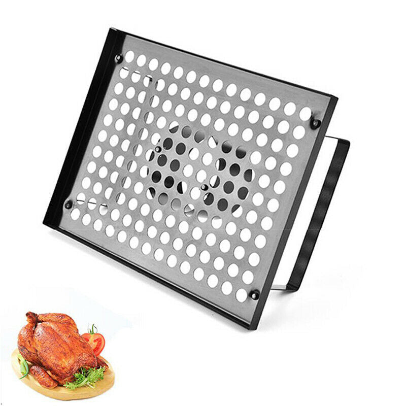 Beer Can Chicken Roaster Rack Stainless Steel BBQ Roasting Holder for Campin.DD