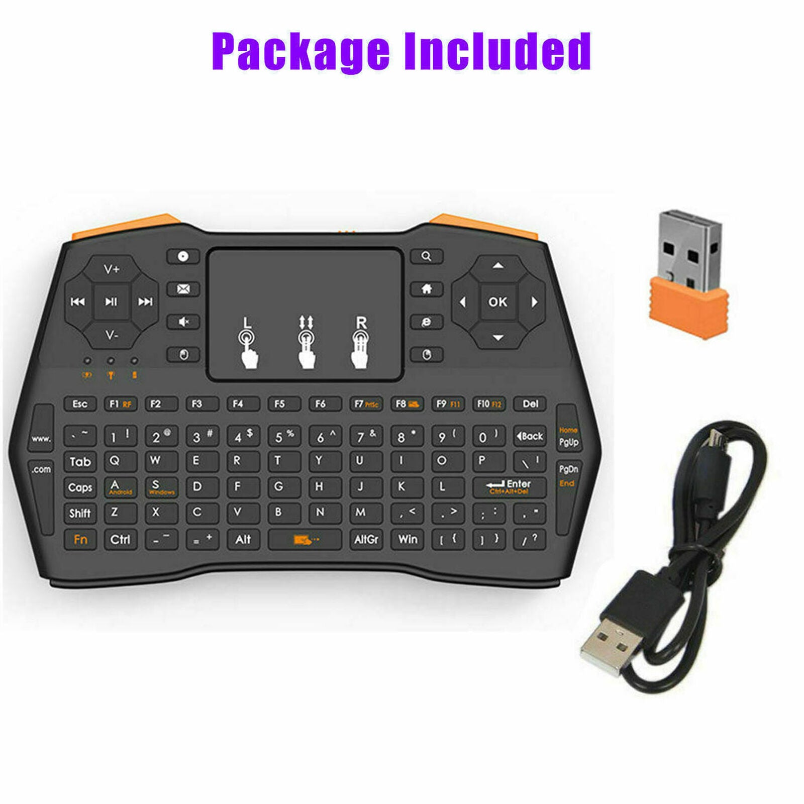 2.4G Mini Wireless Touchpad Keyboard Air Mouse For PC Pad Android Smart TV Box