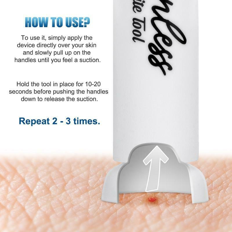 Insect Bite Poison Extractor Bed Bug Bee Wasp Sting Sucker Natural Detoxifier