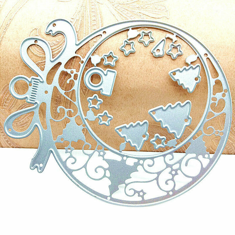 Christmas Cutting Dies Scrapbooking Die Stencil Mold Metal Craft Elk Embossing