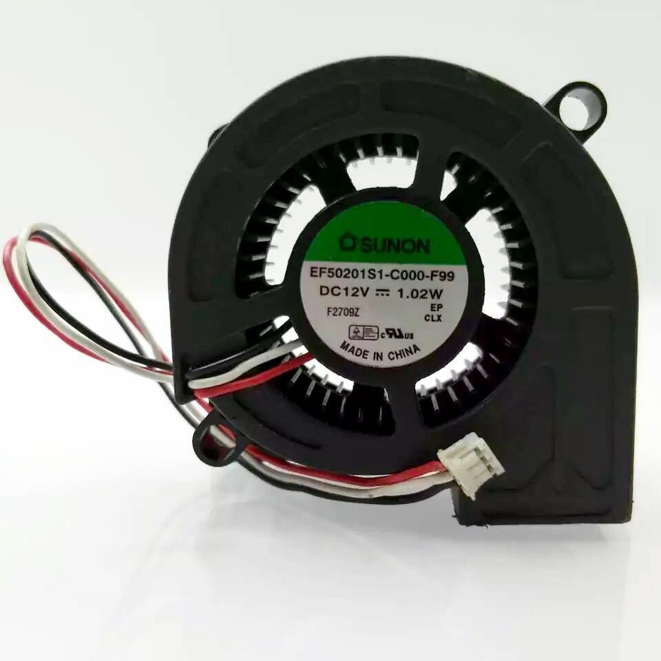 For SUNON 5020 EF50201S1-C000-F99 Fan DC12V 1.02W 3pin