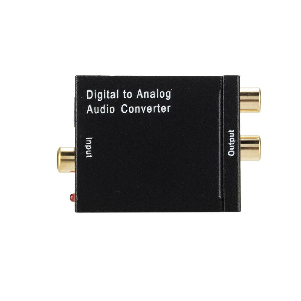 Coaxial Toslink Digital to Analog Audio Signal Converter Adapter RCA L/R