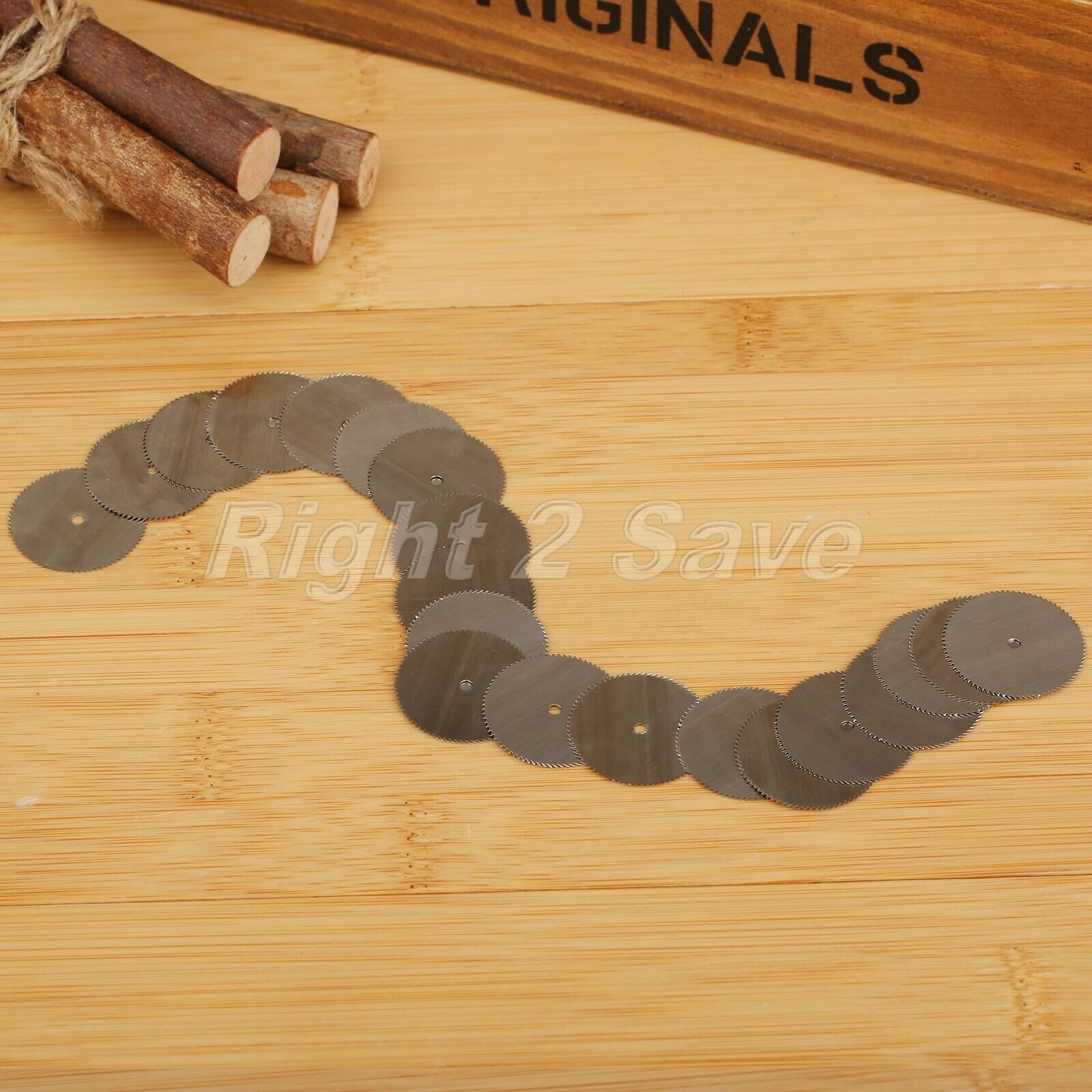 20Pcs HSS Rotary 25mm Circular Disc Saw Blade Wheel f/ Drills Cutter Tool