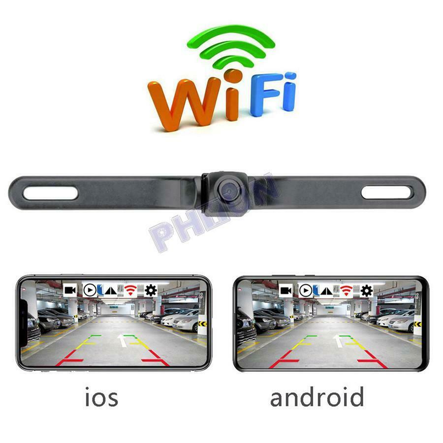 720P 170 Degree Car Rear View Camera w/ Night Look Wifi connection Universal