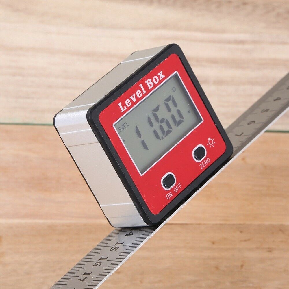 Digital Display Inclinometer Measuring Goniometer Electronic Level Angle Finder