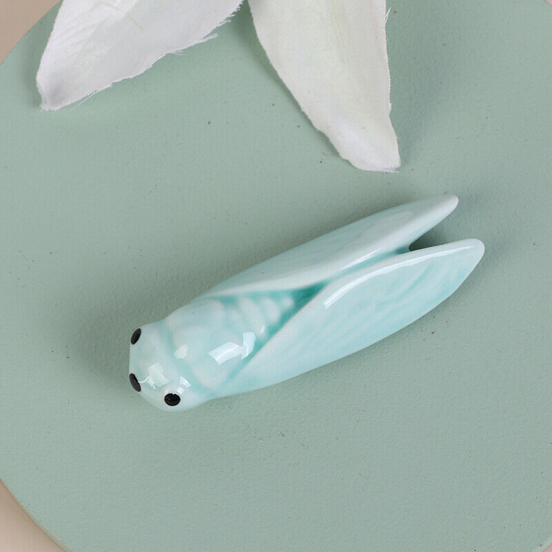 Chopstick Rack Ceramic Tableware Handicraft Cicada Chopsticks Rack Spoon .l8