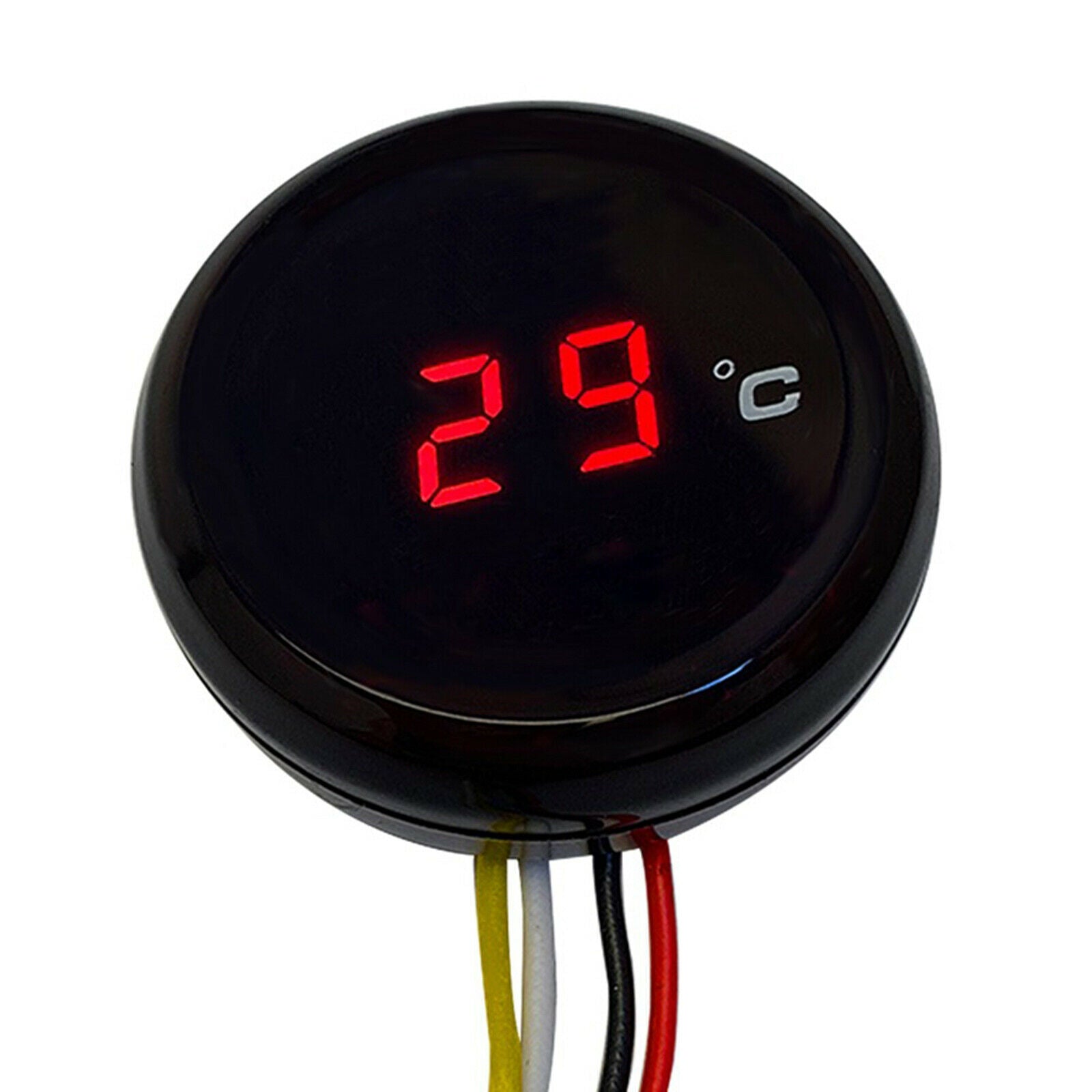 Motorcycle Water Temperature Meter Gauge Night Reading Professional Red LED