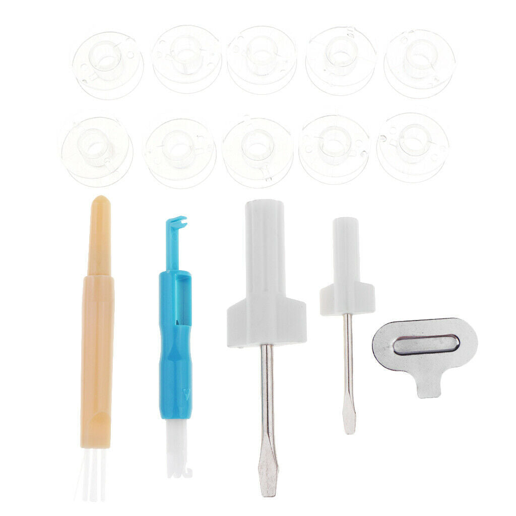 Sewing Machines  Threader Screwdriver Bobbins And Storage Box for DIY