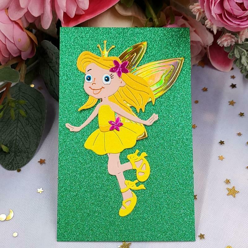 Flower Fairy Metal Cutting Dies Stencil Scrapbooking DIY Album Stamp Paper Card