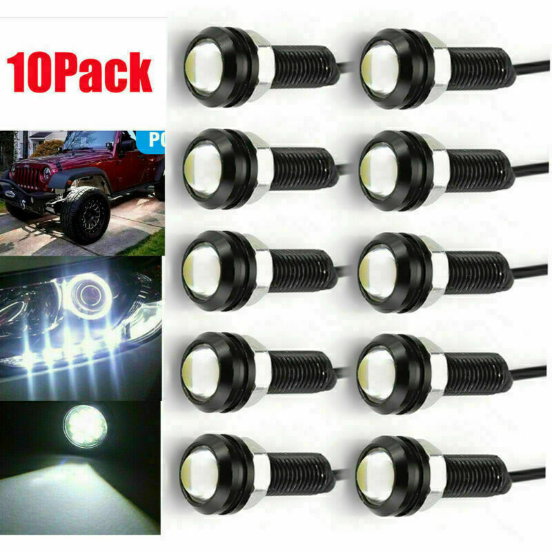Eagle Eye Car White LED DRL Daytime Running Light Reverse Signal Tail Lamp 10pcs