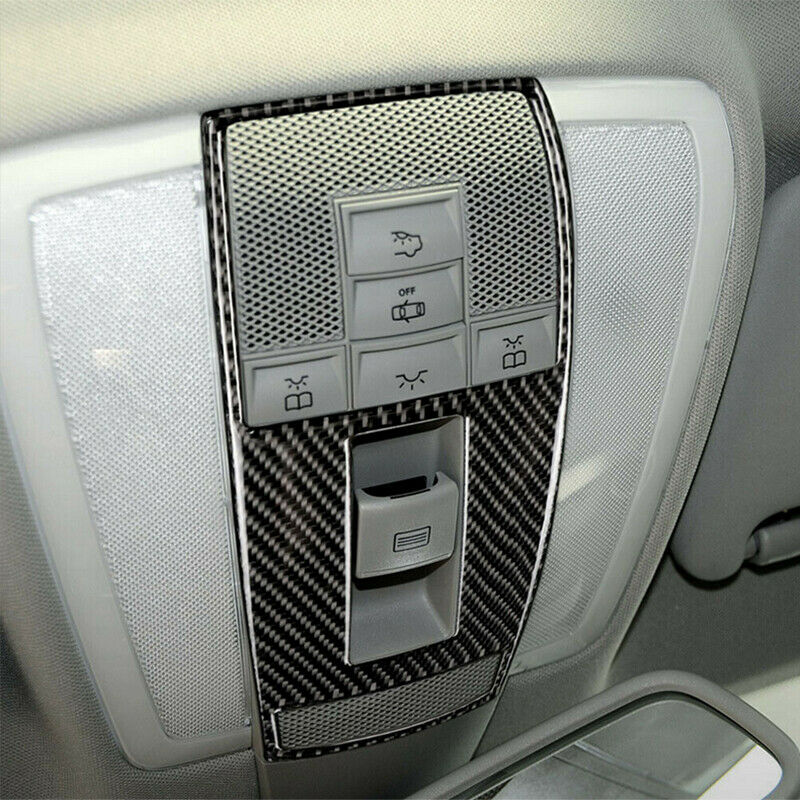 Inner Reading Light Cover For Mercedes-Benz C Class W204 07-13 Carbon Fiber