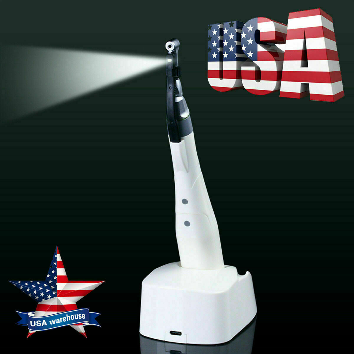 Dental Mini 16:1 Contra Angle LED Endo Motor Root Canal Treatment Wireless