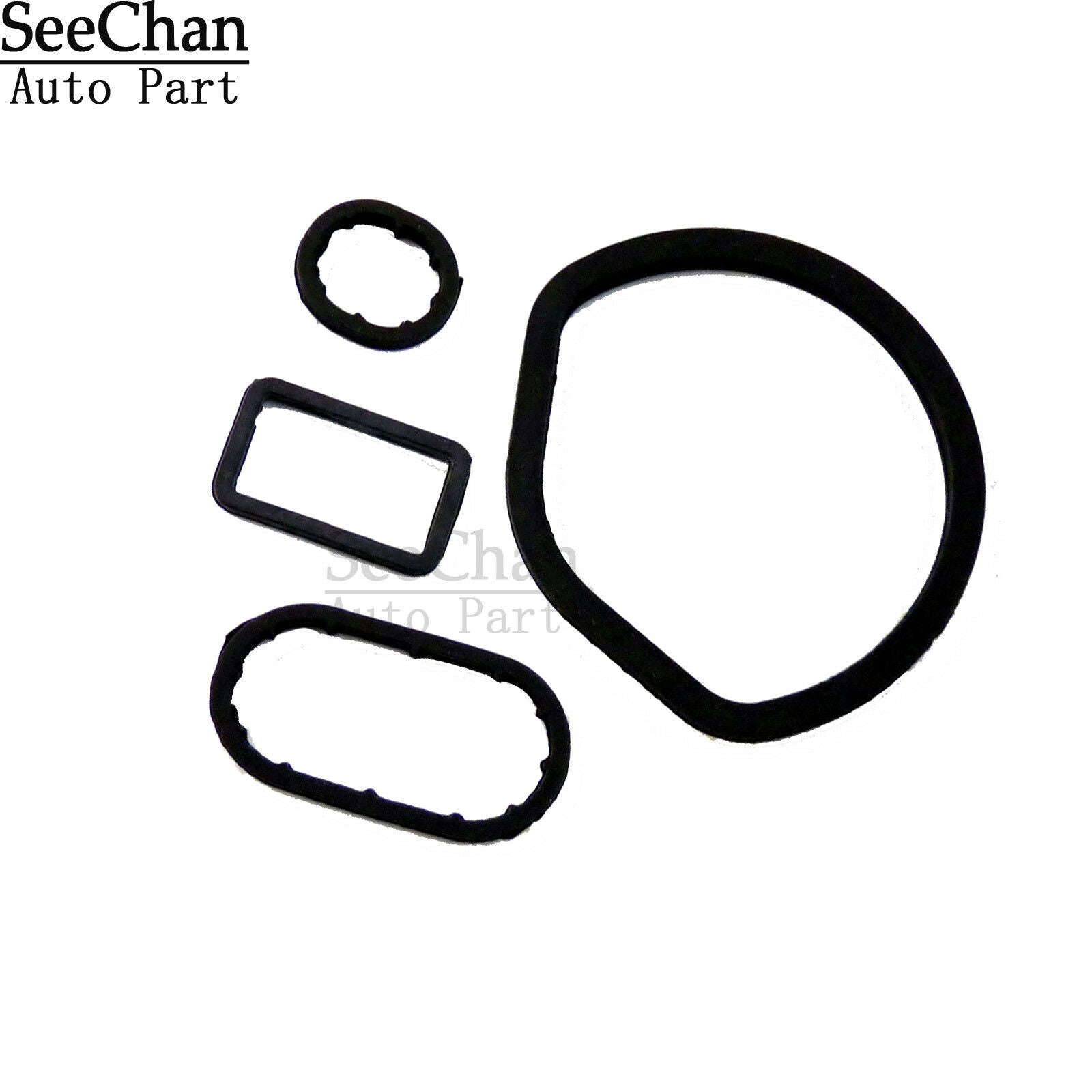 Set of 4 Oil Filter Housing Seal Kit Fit for Mercedes W208 W209 W210 W211 W220