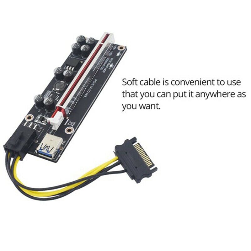 VER009S Plus PCIE Riser Card Ver 009S Sata 15 Pin to 6 Pin Express 1X 4X 8X G9Y3