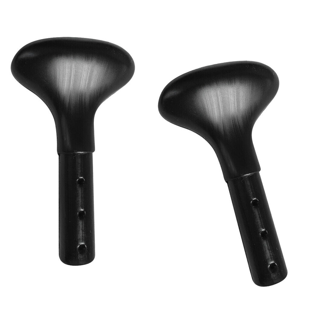 2 Palm Grip Boat Canoe Paddle T Handle Kayak Surfboard Shaft Accessory Black