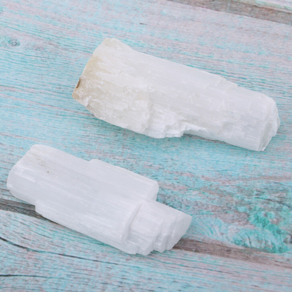 2xNatural Crystals  Stone Class Teaching Specimen Gypsum stone