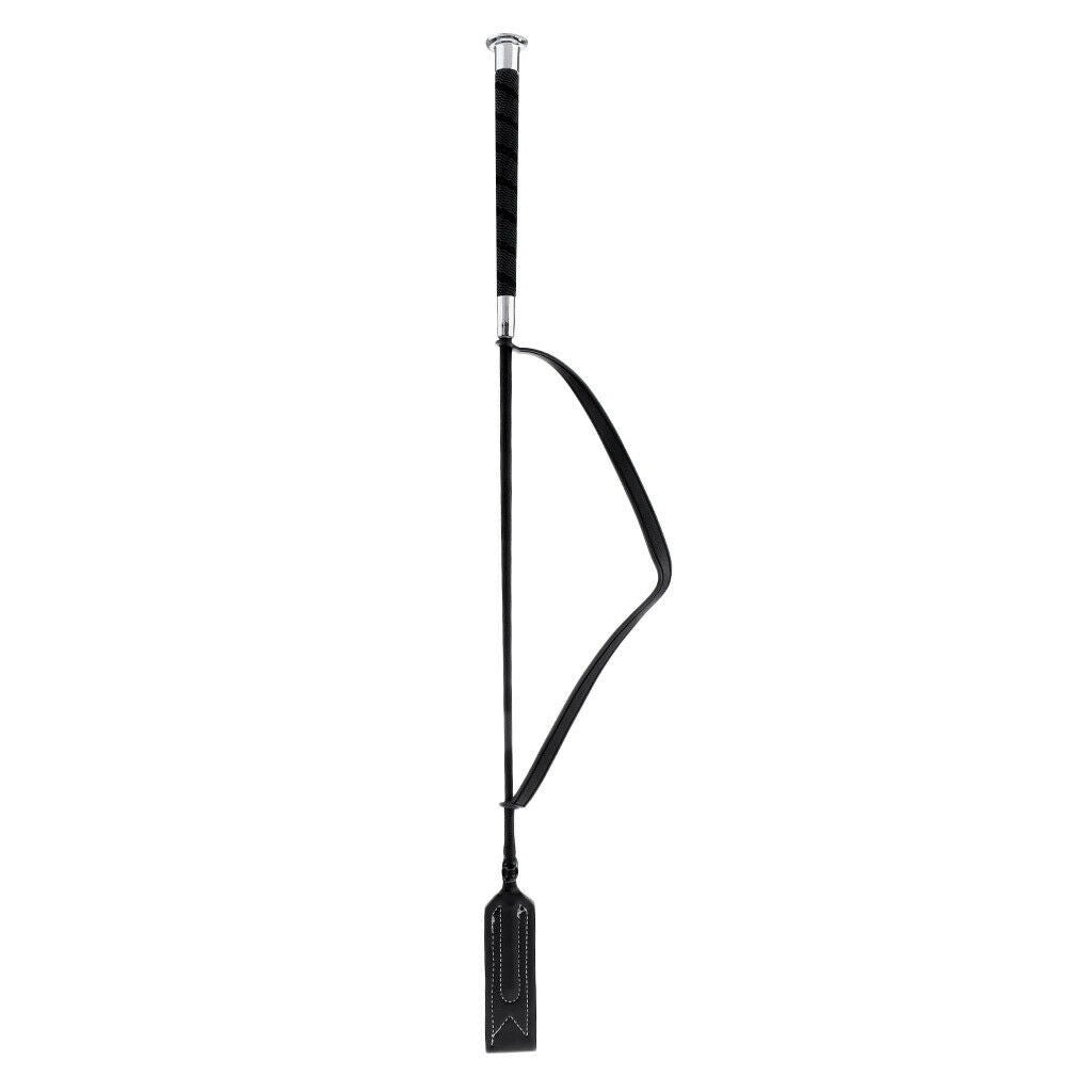 Equestrian Riding Crop Jump Bat Fiberglass Shaft with Leather Slapper