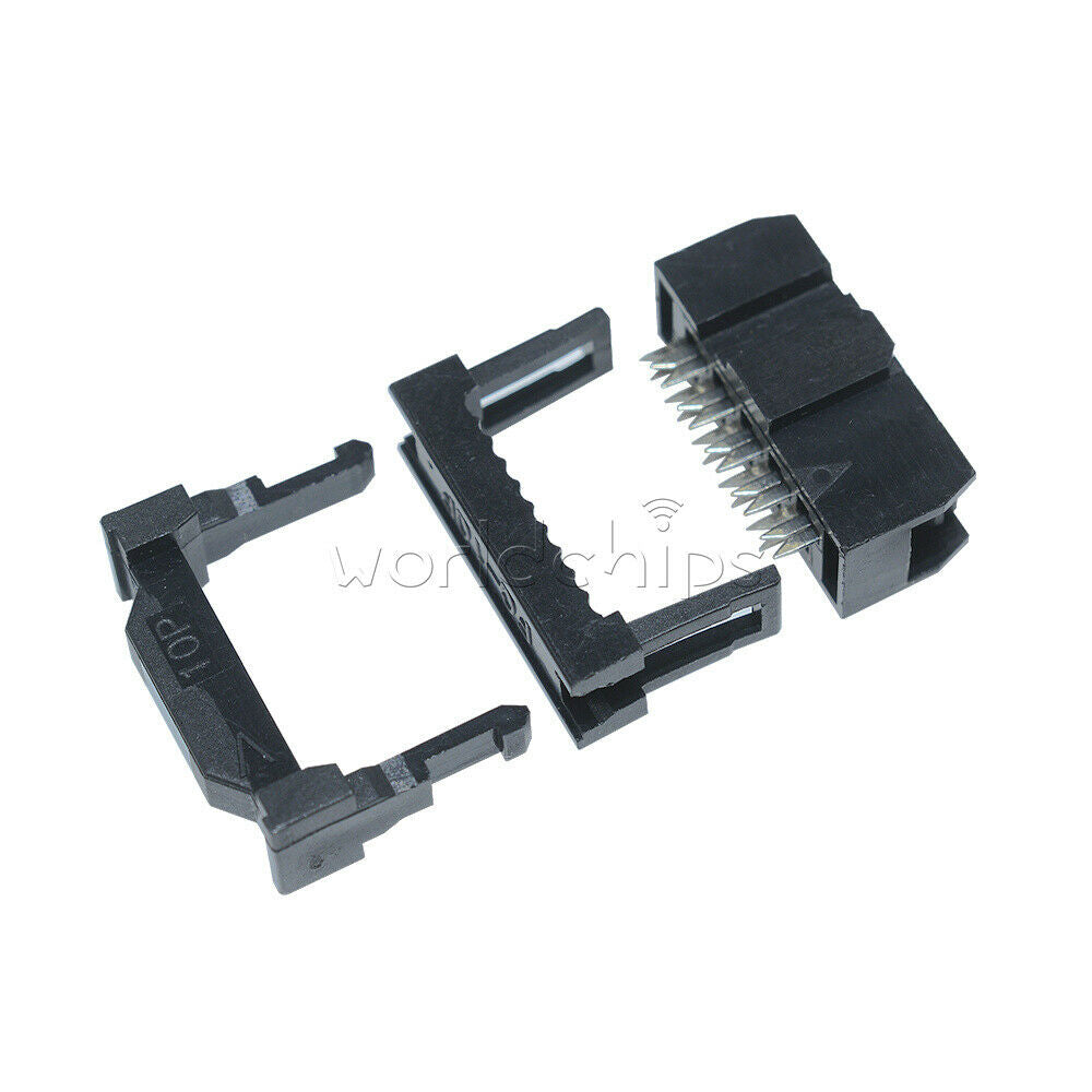 20PCS 2.54mm Pitch 2x5 Pin 10 Pin IDC FC Female Header Socket Connector FC-10