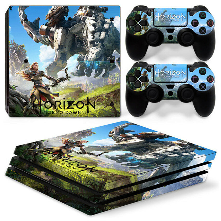 Horizon Zero Dawn For  playstation PS4 PRO Console Stickers & 2 Controllers Skin
