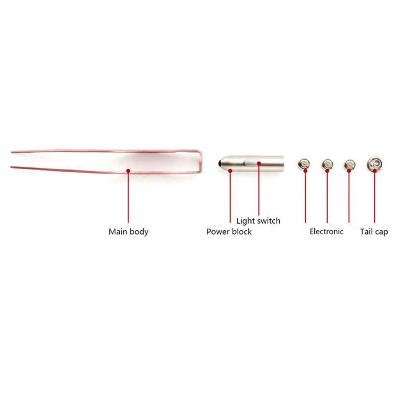 LED Light Ear Wax Removal Tool Fish Shape Kids Earpick Spoon Luminous Tweezers