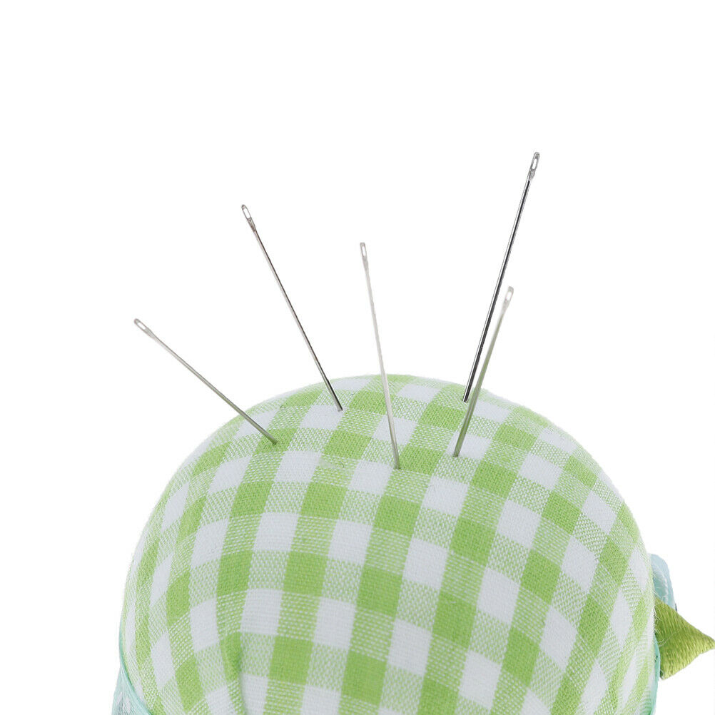 Pin Cushion Wooden Base Needle Pillow for Sewing Needles Pi.l8