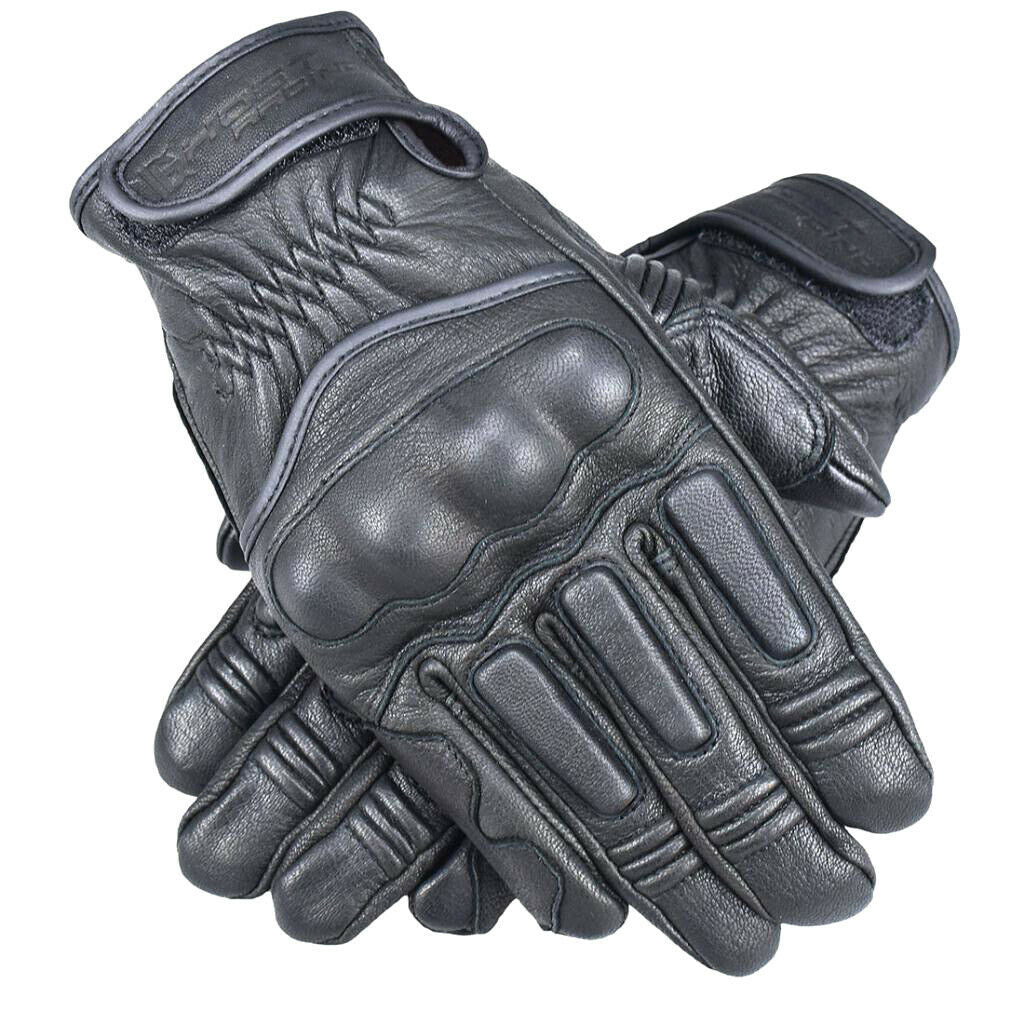Touch Screen Leather Motorcycle Full Finger Gloves Motorbike Racing Moto L