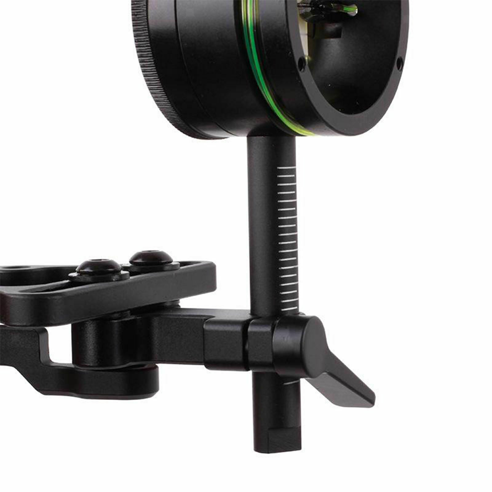 Deluxe Micro-Adjust Single Pin Bow Sight Ultralight Portable 1-Pin Slider