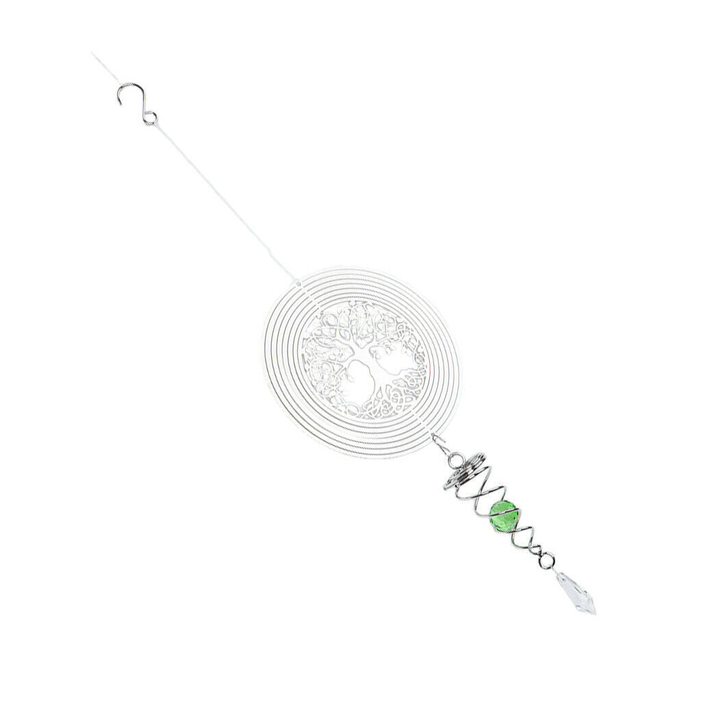 Crystal Spiral   Wind   Spinner ndoor Outdoor Tree of life